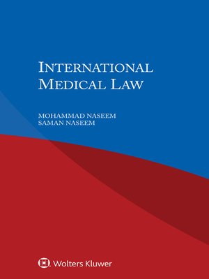 cover image of International Medical Law